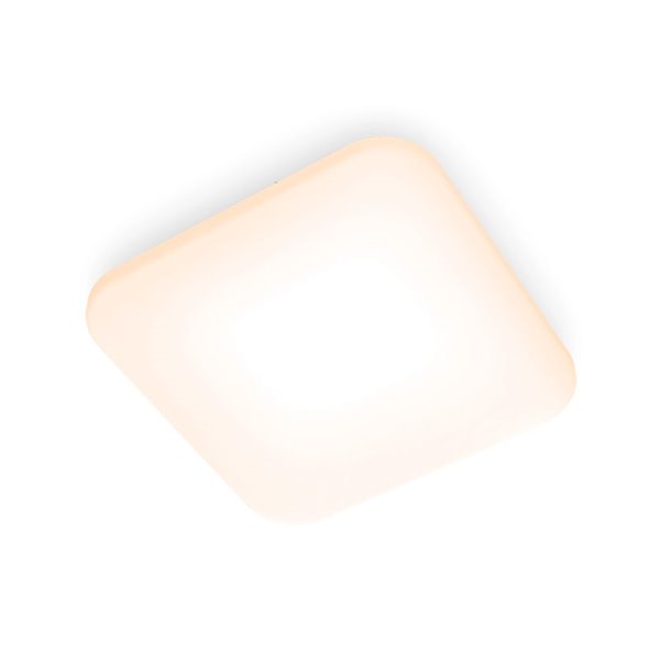 Plafonnier LED carré 17W blanc MAUVE 2700K/4000K