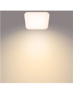 Plafón de techo cuadrado LED 17W blanco MAUVE 2700K/4000K 2