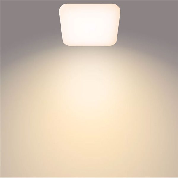 Plafonnier LED carré 17W blanc MAUVE 2700K/4000K