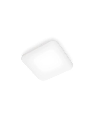 Plafonnier LED carré 17W blanc MAUVE 2700K/4000K