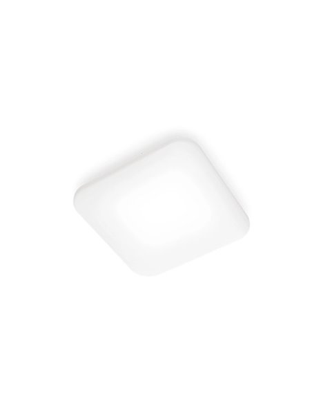 Plafonnier LED carré 17W blanc MAUVE 2700K/4000K