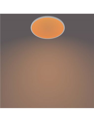 Plafonnier rond SUPERSLIM 15W blanc 2700K/4000K, réglable en intensité