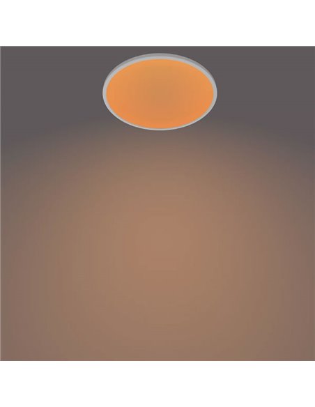 Plafonnier rond SUPERSLIM 15W blanc 2700K/4000K, réglable en intensité