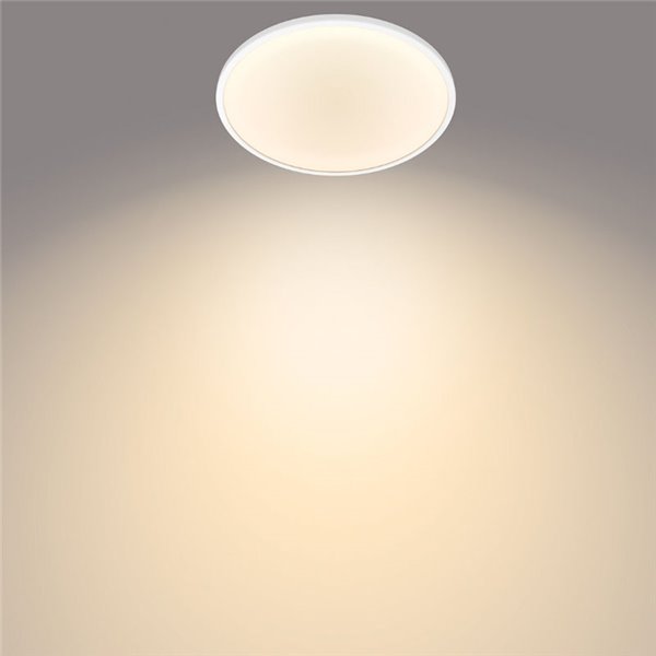 Plafón de techo redondo SUPERSLIM 15W blanco 2700K/4000K, Regulable en intensidad
