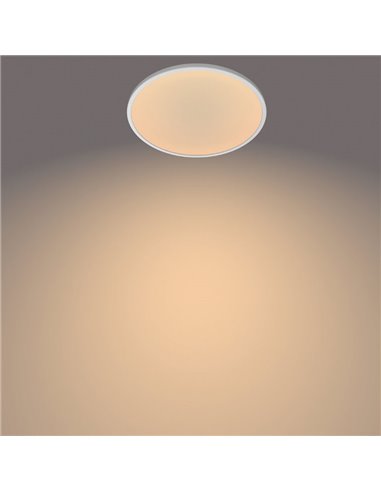 Candeeiro de teto redondo SUPERSLIM 15W branco 2700K/4000K, ajustável em intensidade