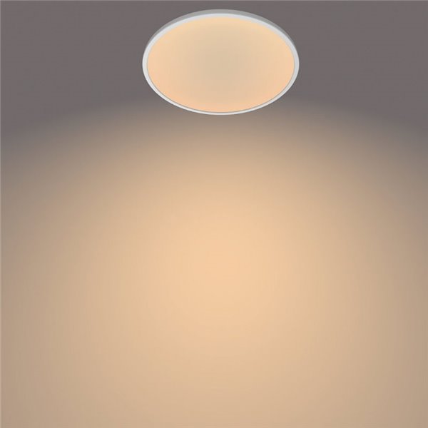 Plafonnier rond SUPERSLIM 15W blanc 2700K/4000K, réglable en intensité