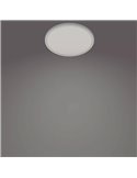 Plafón de techo redondo SUPERSLIM 15W blanco 2700K/4000K, Regulable en intensidad