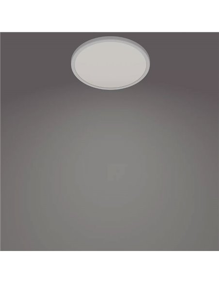 Plafón de techo redondo SUPERSLIM 15W blanco 2700K/4000K, Regulable en intensidad