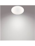 Plafón de techo redondo SUPERSLIM 15W blanco 2700K/4000K, Regulable en intensidad