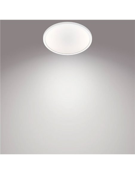 Candeeiro de teto redondo SUPERSLIM 15W branco 2700K/4000K, ajustável em intensidade