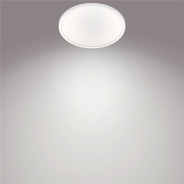 Plafonnier rond SUPERSLIM 15W blanc 2700K/4000K, réglable en intensité