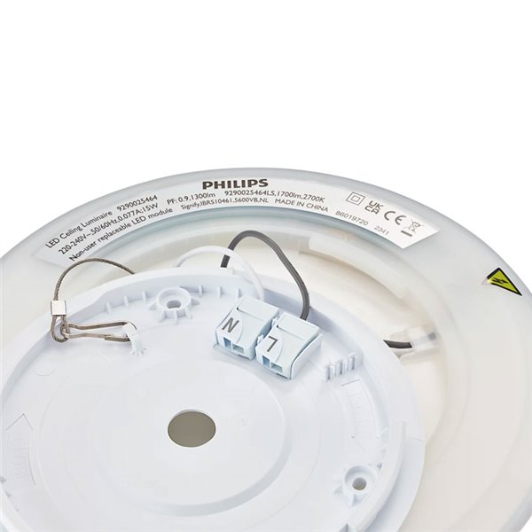 Plafón de techo LED SUPERSLIM 15W negro 2700K (muy cálido), Regulable en intensidad 