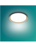 Plafón de Techo LED PEBBLO Ultra Efficient 10W, 2700K/4000K, Superslim Negro