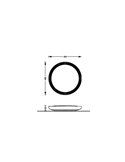Plafón de Techo LED PEBBLO Ultra Efficient 10W, 2700K/4000K, Superslim Negro