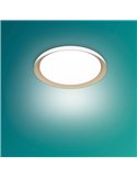 Plafón de techo LED PEBBLO blanco Ultra Efficient 10W, 2700K/4000K