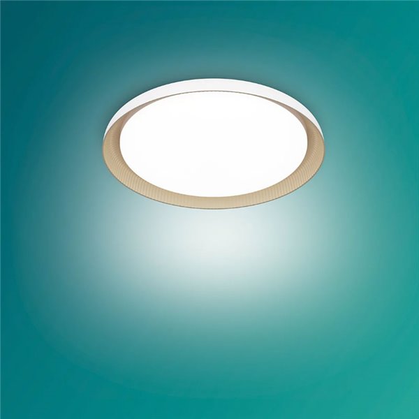 Plafón de techo LED PEBBLO blanco Ultra Efficient 10W, 2700K/4000K