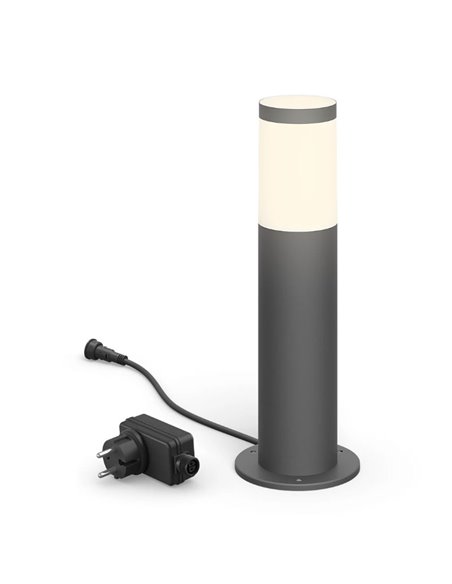 Farol LED externo para caminhos 6 W 2700K Antracite, Baixa tensão à prova d'água