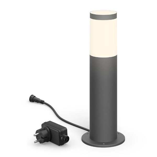 Balise d'extérieur LED pour chemins 6 W 2700K Anthracite, Basse tension étanche