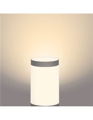 Pacote de 3 faróis LED externos para caminhos 3W 2700K Antracite, Baixa tensão à prova d'água