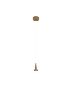 Lámpara Colgante LED de cristal ANDRÓMEDA en forma de lágrima, oro 5W 3000K 500Lm
