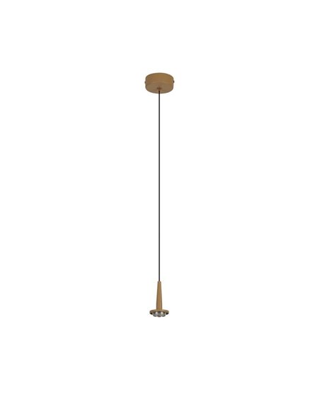 Lámpara Colgante LED de cristal ANDRÓMEDA en forma de lágrima, oro 5W 3000K 500Lm