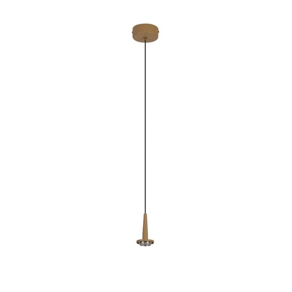 Lámpara Colgante LED de cristal ANDRÓMEDA en forma de lágrima, oro 5W 3000K 500Lm