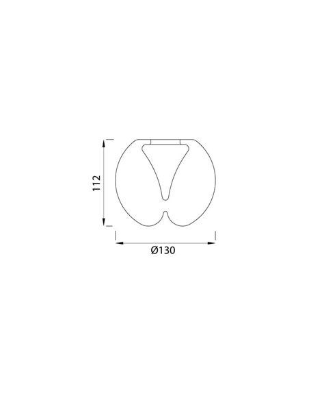 Accessoire pour lampe suspendue boule de cristal Andromède (4 couleurs)