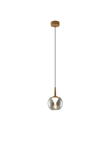 Luminária pendente em formato de bola de cristal Andrômeda (4 cores)