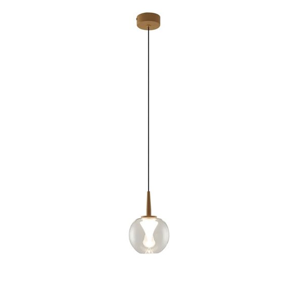 Luminária pendente em formato de bola de cristal Andrômeda (4 cores)