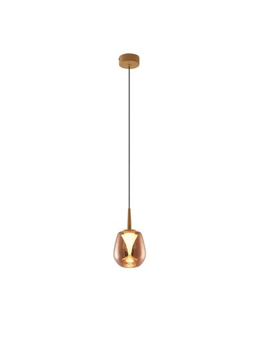 Accesorio bola alargada de Cristal para Lámpara Colgante ANDRÓMEDA 4 Colores