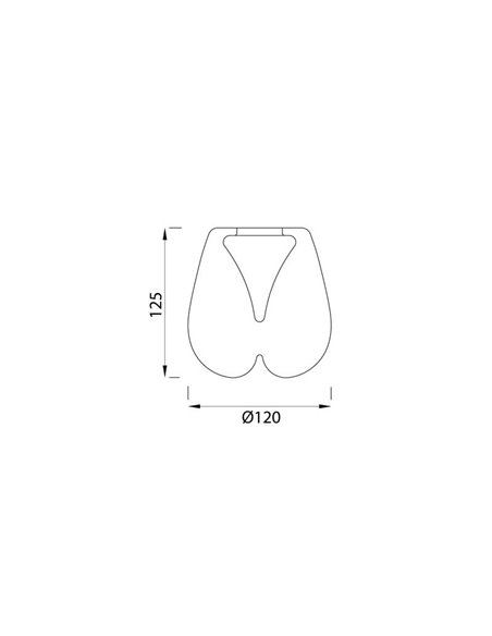 Accesorio bola alargada de Cristal para Lámpara Colgante ANDRÓMEDA 4 Colores