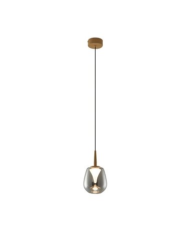 Boule de cristal allongée Andromeda pour suspension, 4 couleurs