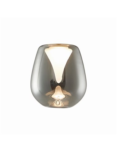 Acessório de bola de cristal alongada Andromeda para luminária pendente, 4 cores