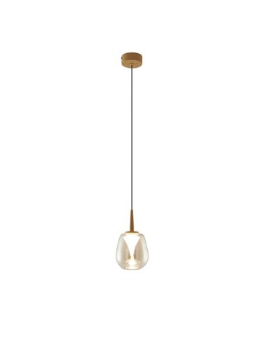 Boule de cristal allongée Andromeda pour suspension, 4 couleurs