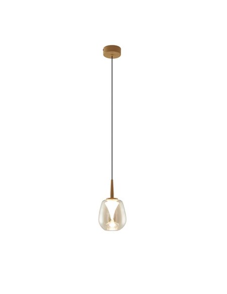 Boule de cristal allongée Andromeda pour suspension, 4 couleurs