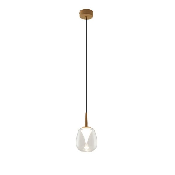 Acessório de bola de cristal alongada Andromeda para luminária pendente, 4 cores