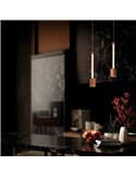 Lámpara Colgante LED FUGAZ con iluminación vertical 7W 3000K 960Lm Negro