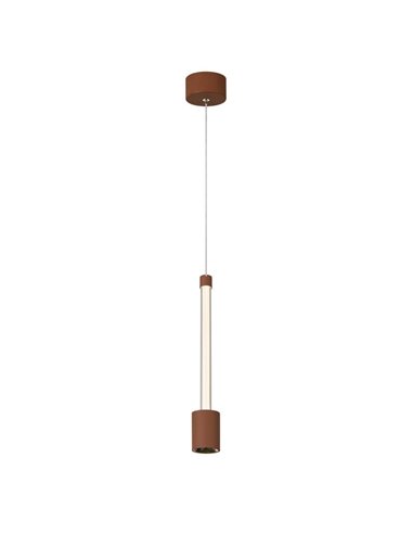 FUGAZ Candeeiro suspenso LED com iluminação vertical 7W 3000K 960Lm Camelo