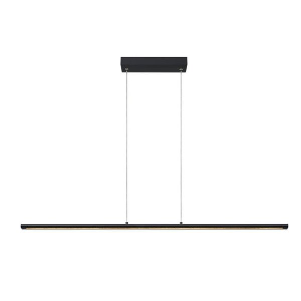 Lámpara LED colgante LINEAL 122,20cm de largo, 38W 3000K Negro