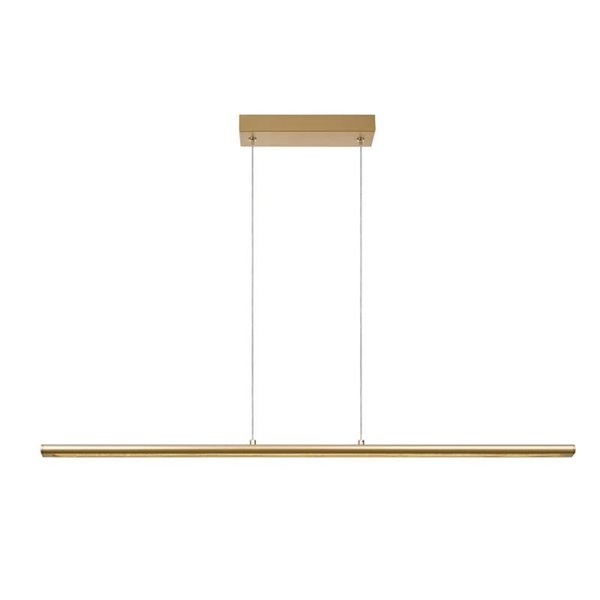 Lámpara LED colgante LINEAL 122,20cm de largo, 38W 3000K Oro