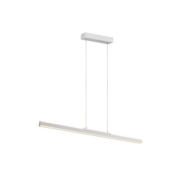 Candeeiro de teto suspenso LED com luz ascendente e descendente LINEAR, 91,5 cm de comprimento, 36W 3000K branco