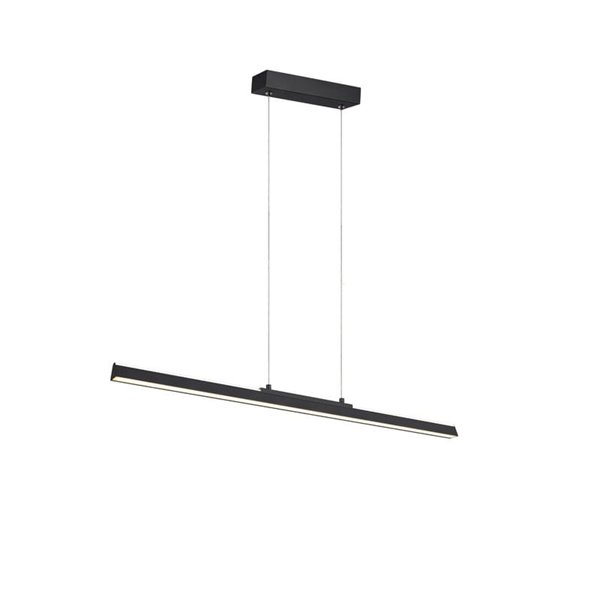 Lámpara de techo LED colgante con luz arriba y abajo LINEAL, 91,5cm de largo, 36W 3000K negro