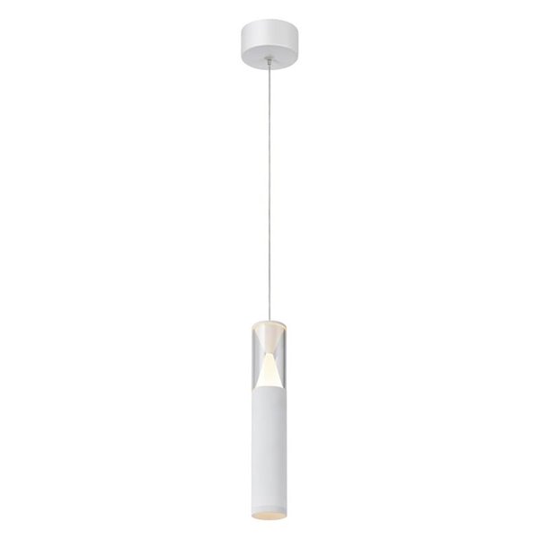 Lámpara Colgante LED Blanca SPARK con Detalle Triangular Iluminado, 7W 3000K 1000Lm