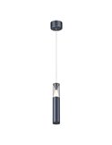 Lámpara Colgante LED SPARK gris oscuro, con Detalle Triangular Iluminado, 7W 3000K 1000Lm