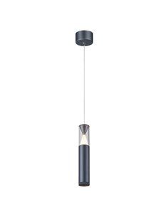 Candeeiro suspenso LED SPARK cinzento escuro, com detalhe triangular iluminado, 7W 3000K 1000Lm