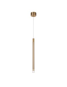 Lámpara de techo Colgante LED en latón minimalista MOANA con detalle iluminado 7W 3000K