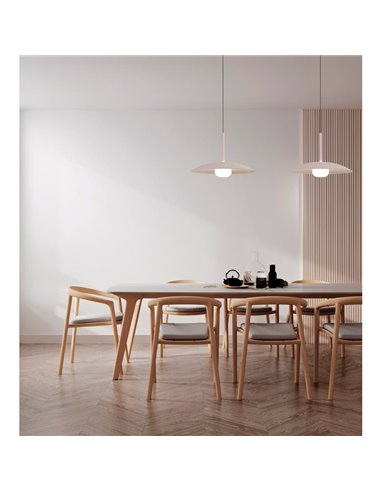 Lámpara Colgante LED regulable en altura LIDIA 12W 3000K Oro Mate