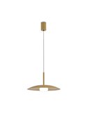 Lámpara Colgante LED regulable en altura LIDIA 12W 3000K Oro Mate