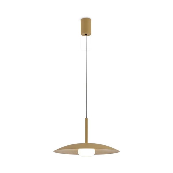 Lámpara Colgante LED regulable en altura LIDIA 12W 3000K Oro Mate