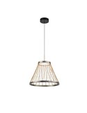 Suspension avec socle LED SPIDER 20W Ø40cm, treillis en fil gris 3000K
